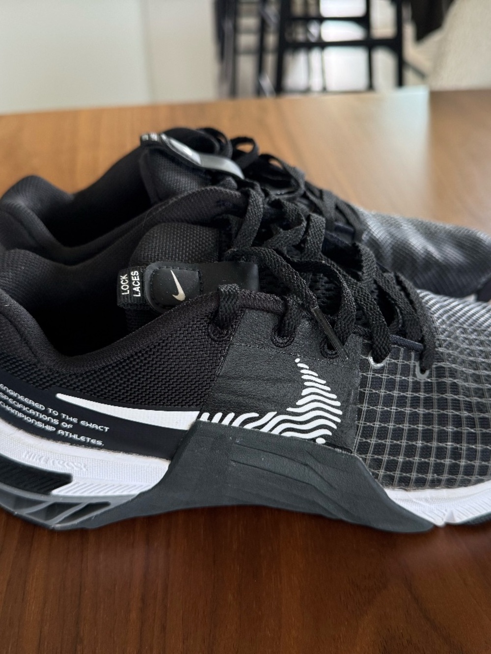 Nike Metcon 8 Women's Training Shoes — Black/Smoke Grey, Size 7.5